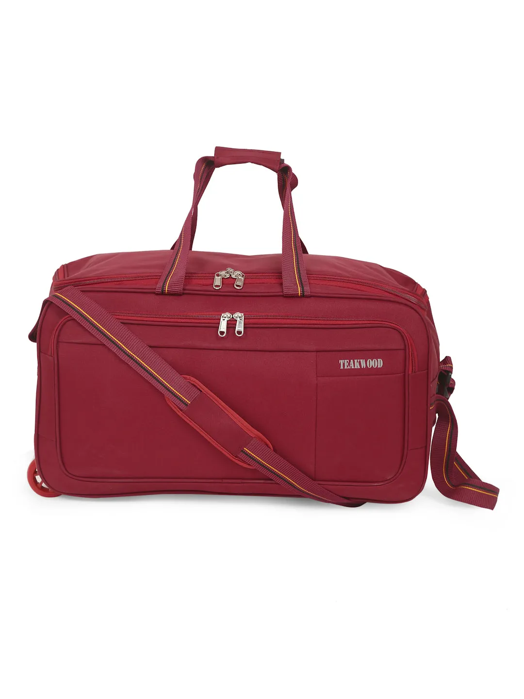 Teakwood Rolling Set of Duffel Bag (Red)