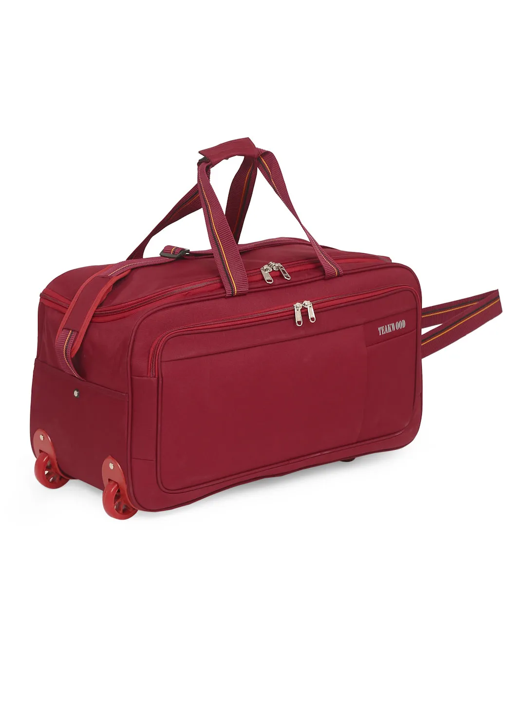 Teakwood Rolling Set of Duffel Bag (Red)