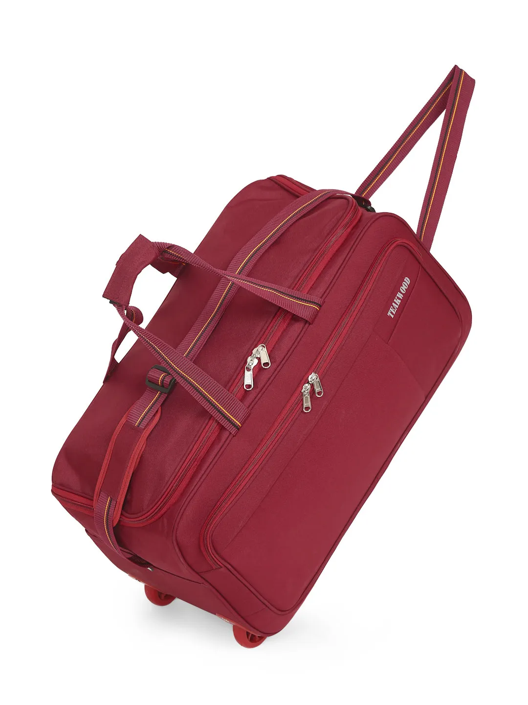 Teakwood Rolling Set of Duffel Bag (Red)