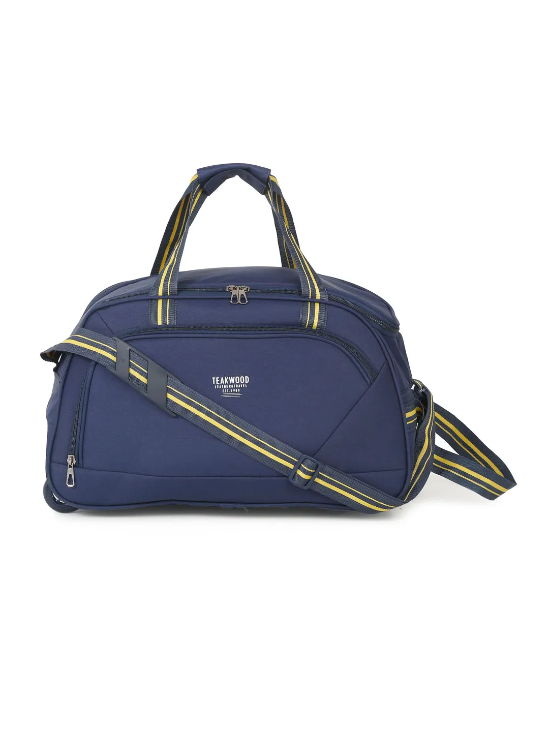 Teal Printed Medium Duffle Bag