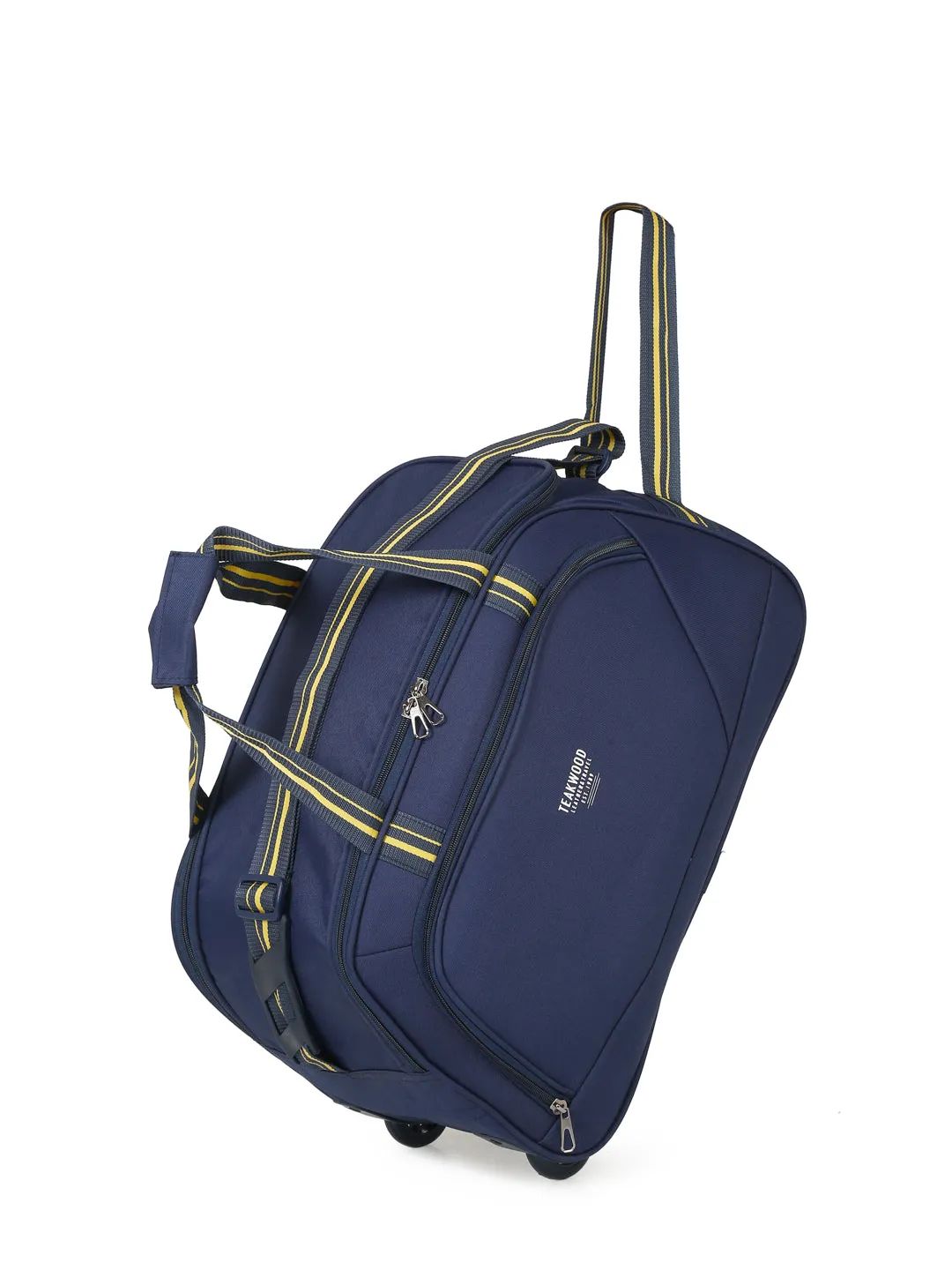 Teal Printed Medium Duffle Bag