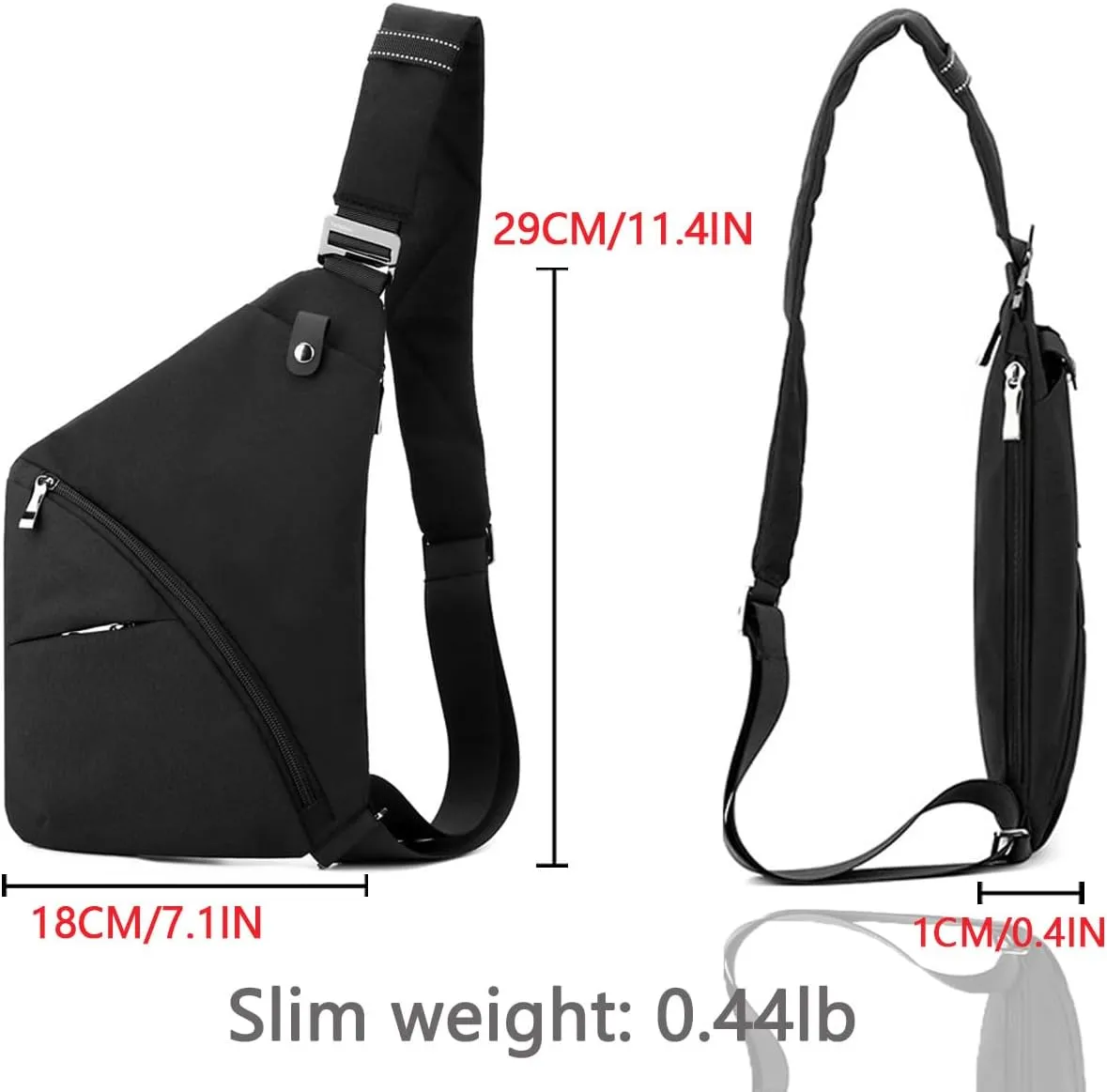 Tealots Small Sling Bag Crossbody Personal Pocket Bag Anti-Thief Chest Bags Shoulder Backpack for Travel Hiking Daypacks