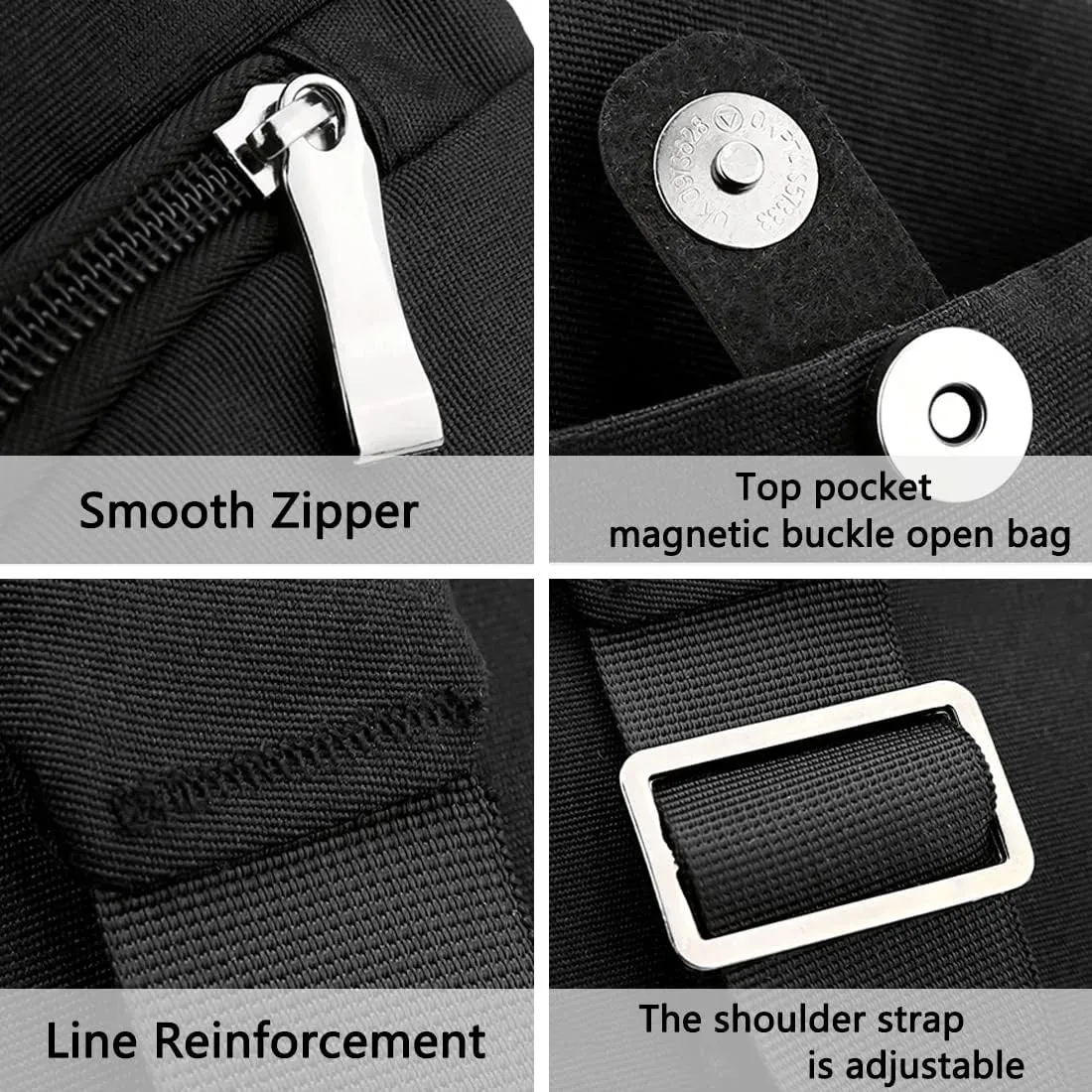 Tealots Small Sling Bag Crossbody Personal Pocket Bag Anti-Thief Chest Bags Shoulder Backpack for Travel Hiking Daypacks