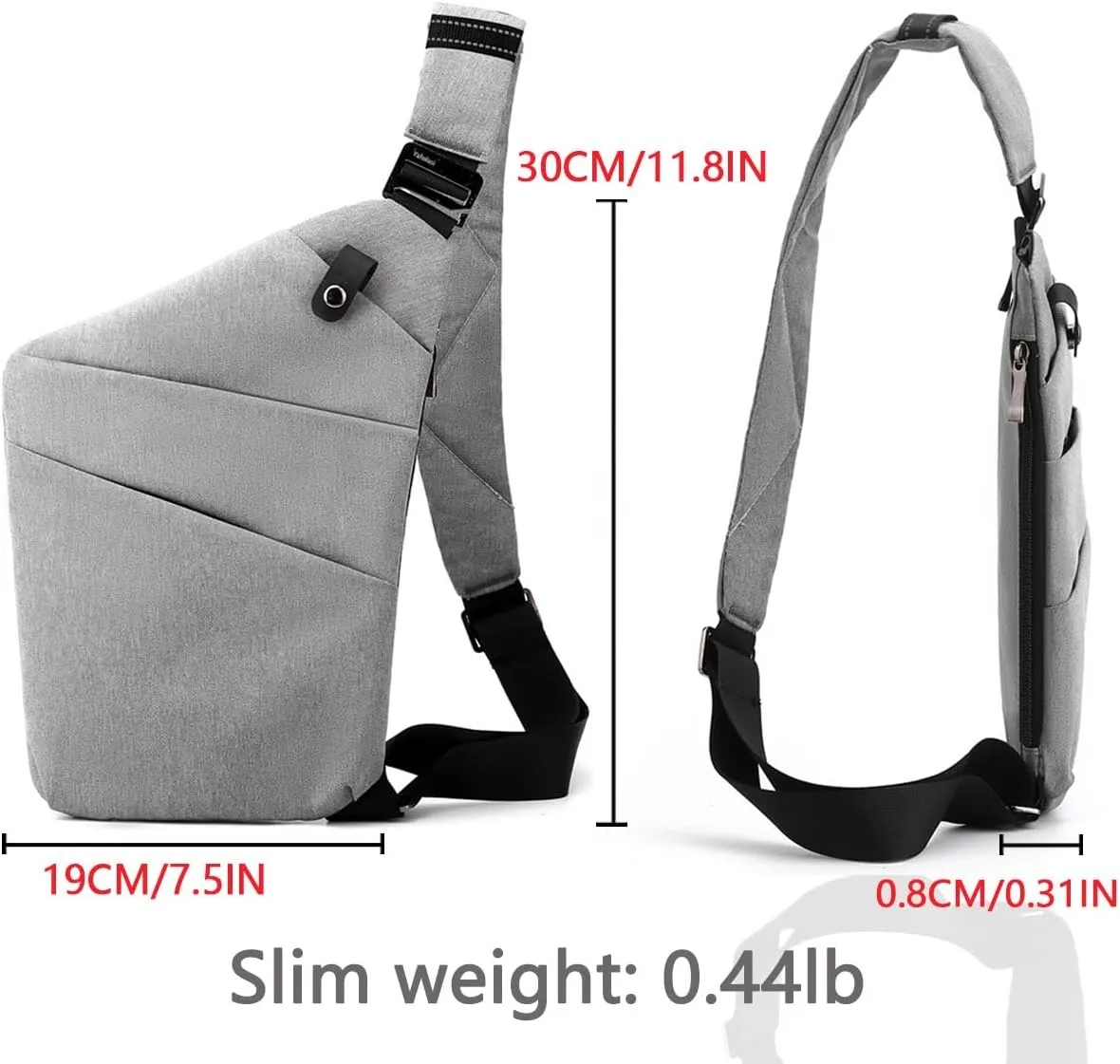 Tealots Small Sling Bag Crossbody Personal Pocket Bag Anti-Thief Chest Bags Shoulder Backpack for Travel Hiking Daypacks