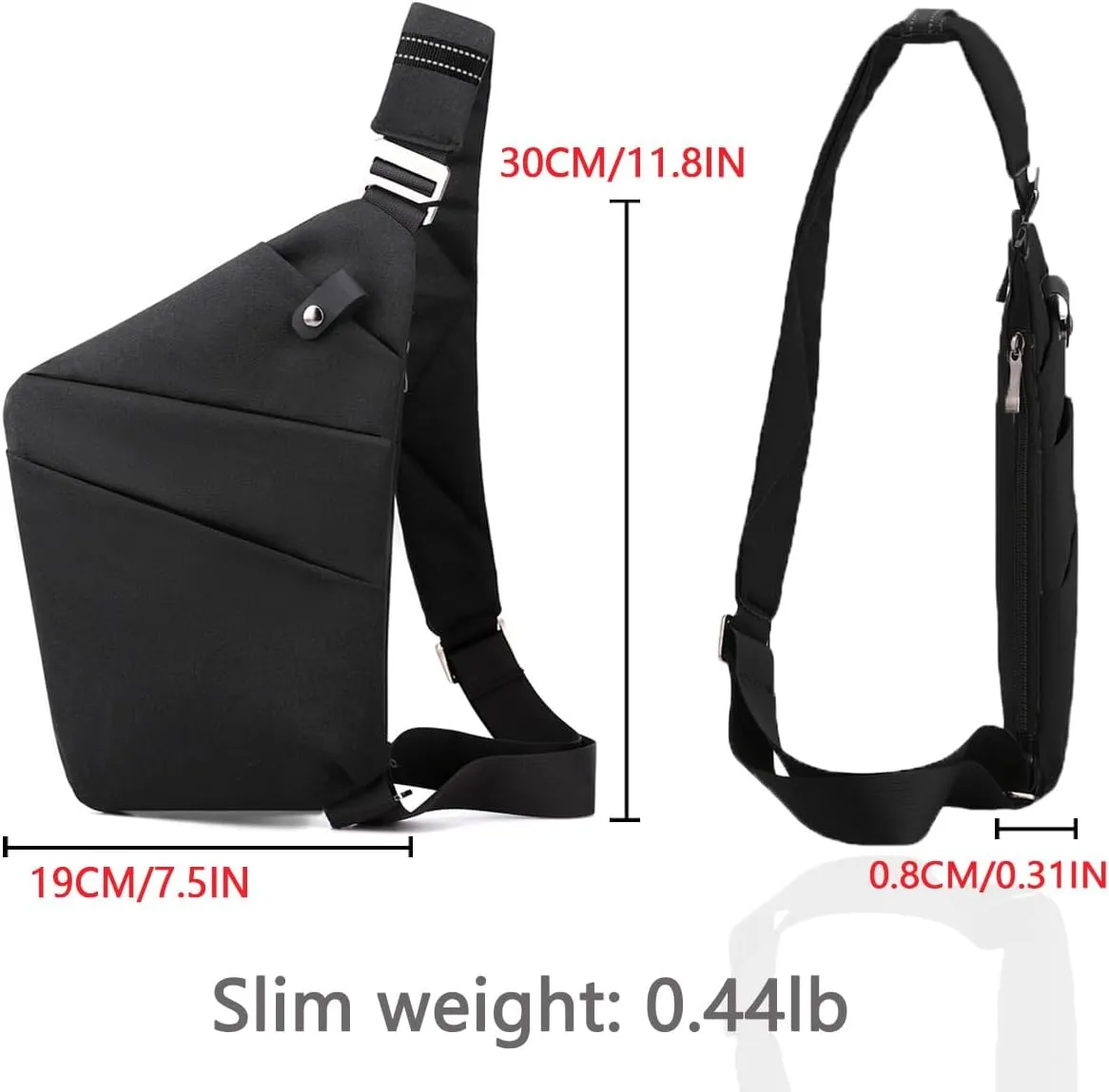Tealots Small Sling Bag Crossbody Personal Pocket Bag Anti-Thief Chest Bags Shoulder Backpack for Travel Hiking Daypacks