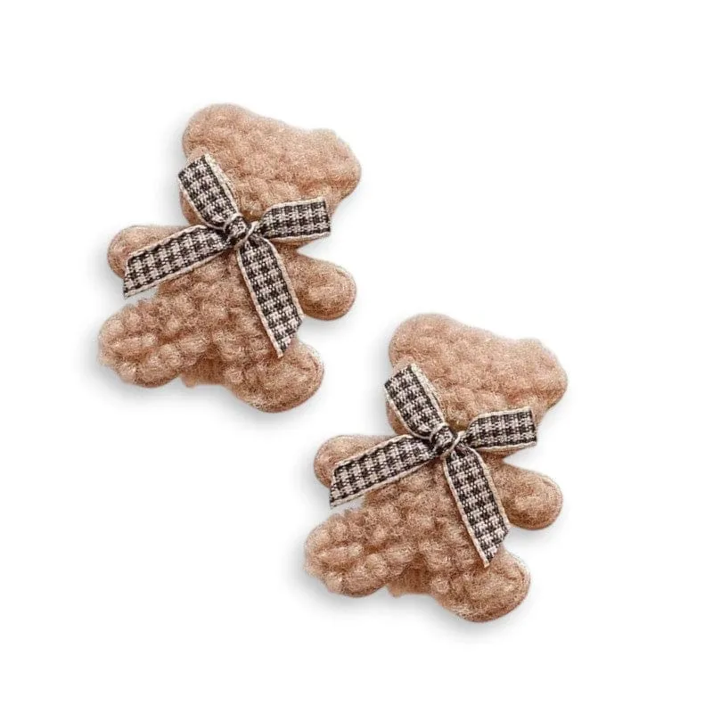 Teddy Bear Hair Clip Set