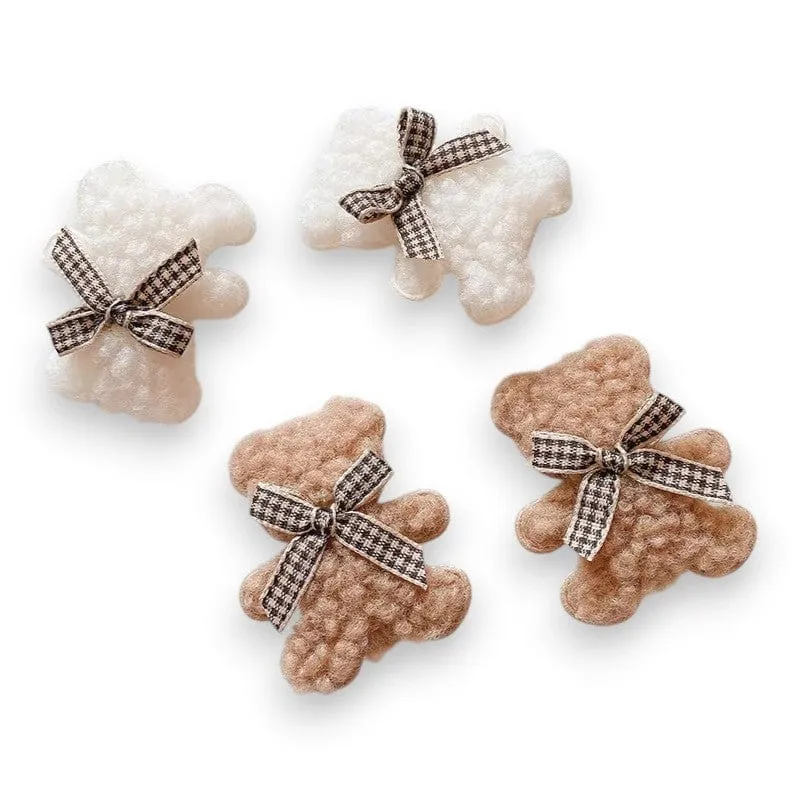 Teddy Bear Hair Clip Set
