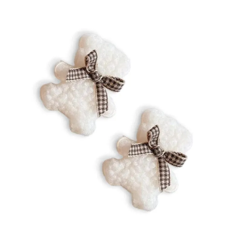 Teddy Bear Hair Clip Set