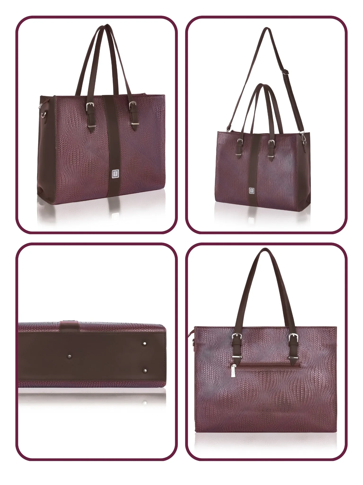 Texas Business Tote Bag | Premium Handcrafted Vegan Leather Shoulder Bag for Professionals & Office Essentials