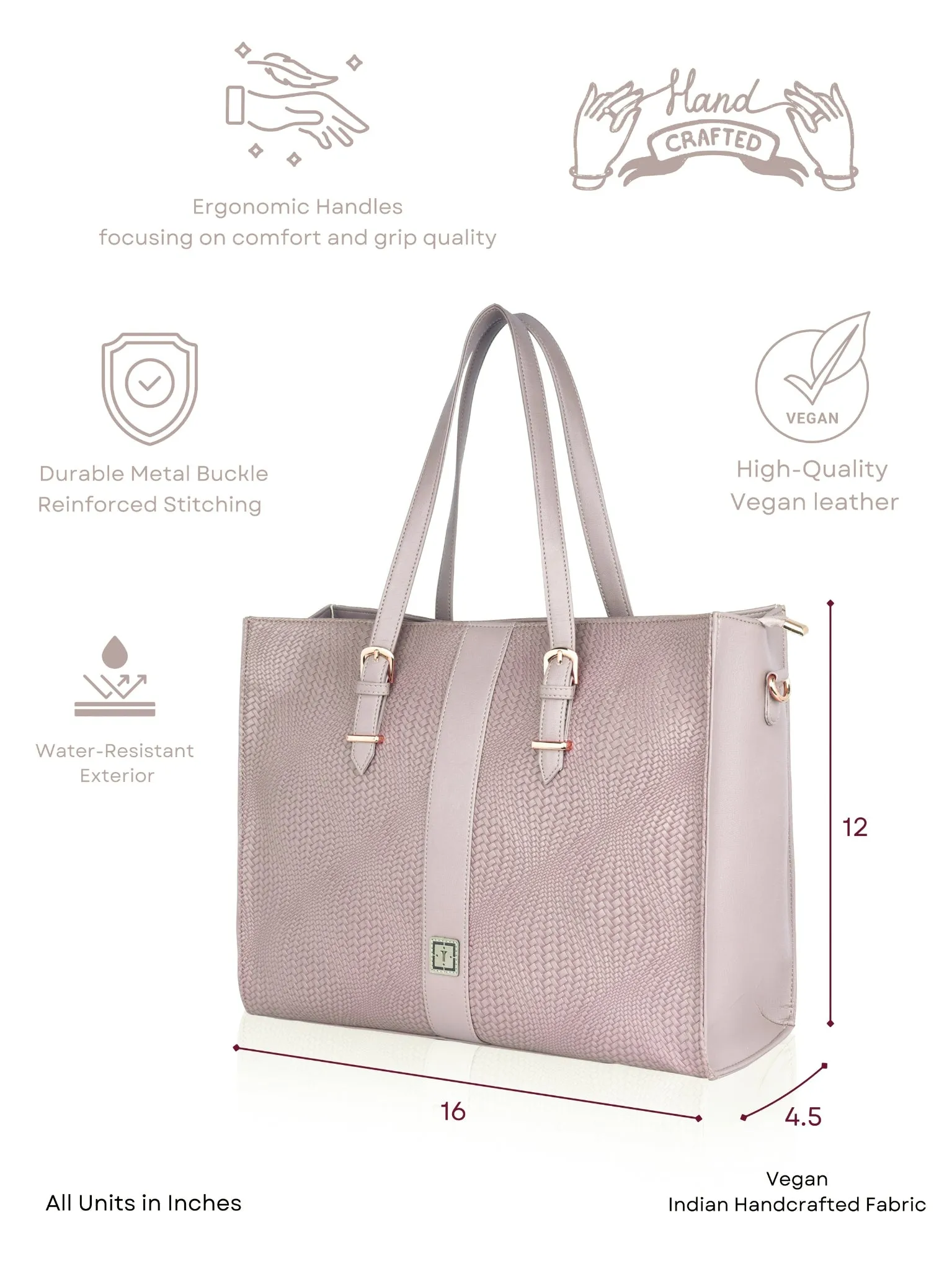 Texas Business Tote Bag | Premium Handcrafted Vegan Leather Shoulder Bag for Professionals & Office Essentials