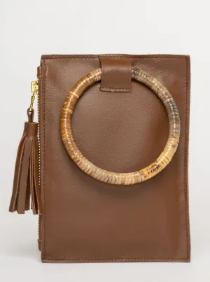 The Bamboo Ring Wristlet | Chocolate