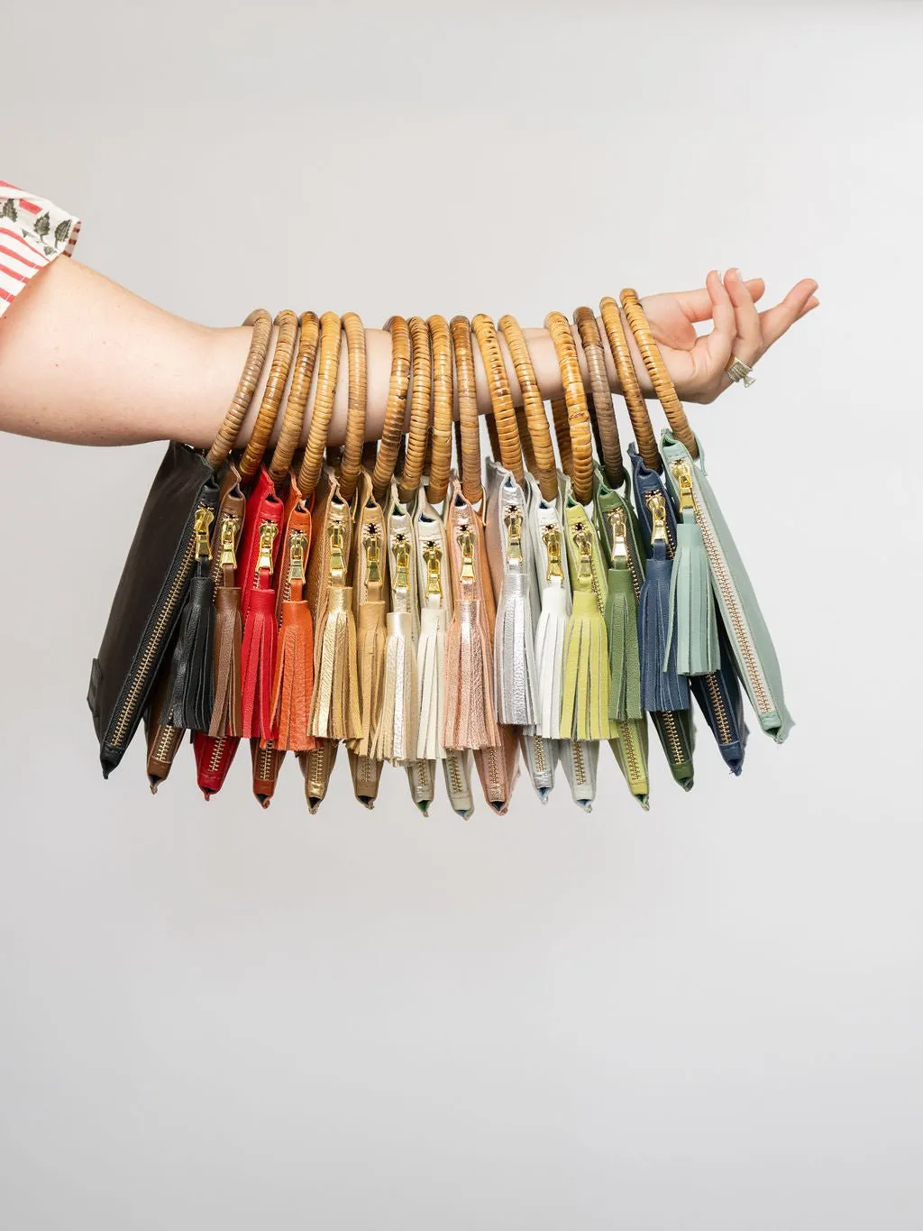 The Bamboo Ring Wristlet | Chocolate
