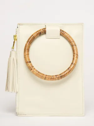 The Bamboo Ring Wristlet | Ivory