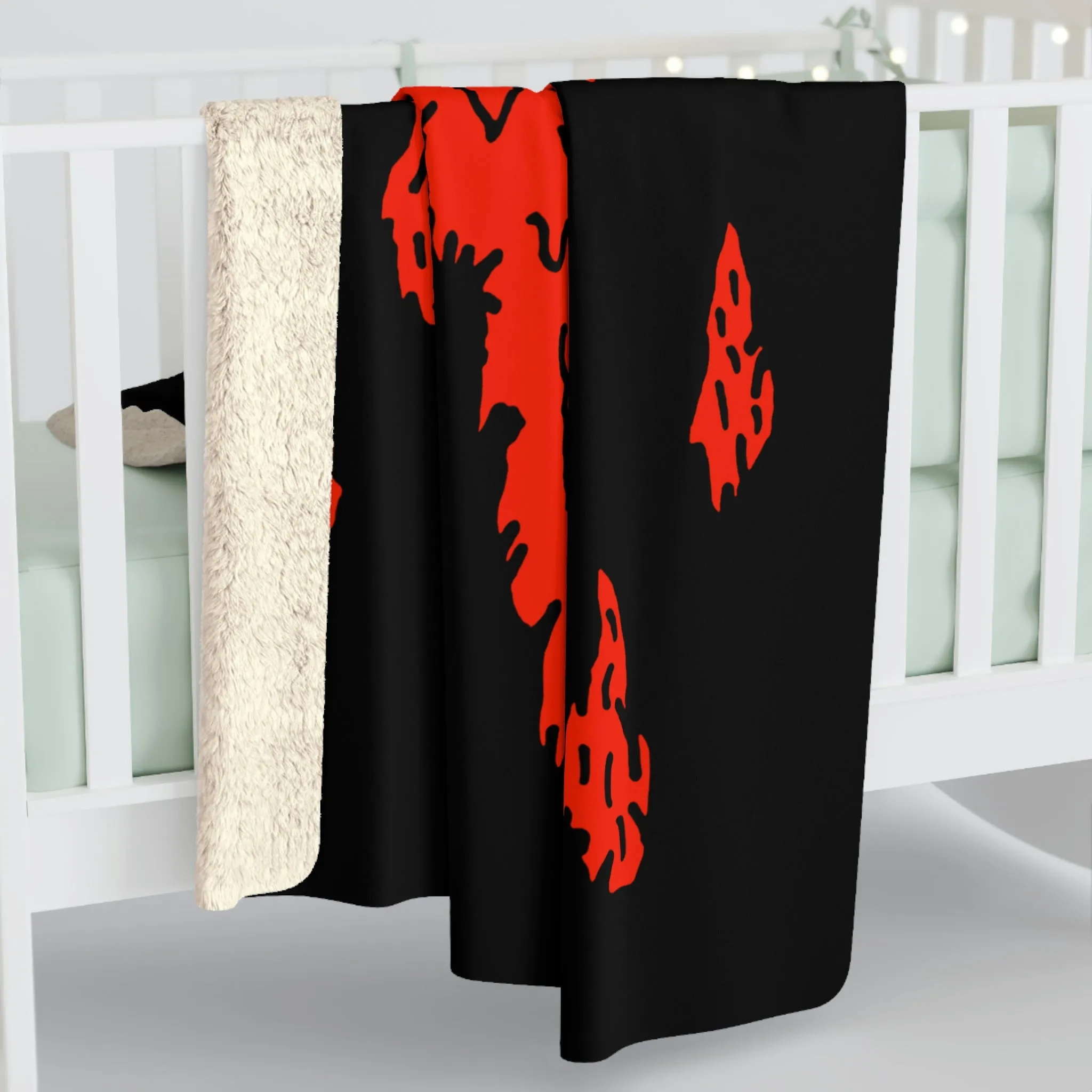 The Bloody Smile Sherpa Fleece Blanket