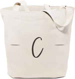 The Cotton & Canvas Co. Personalized Handwritten Monogram Initial Tote