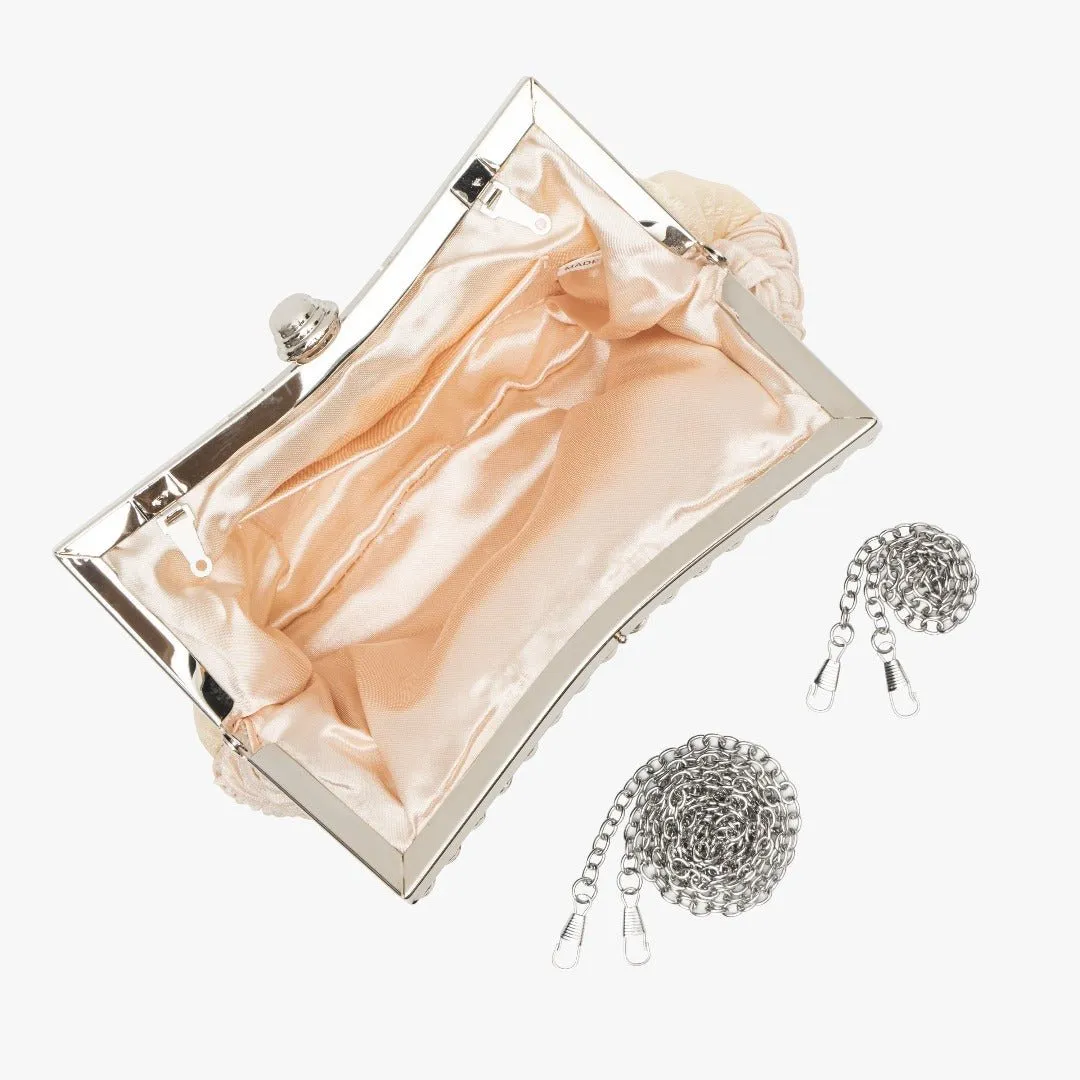 The Maddy | Braided Rhinestone Clutch Bag