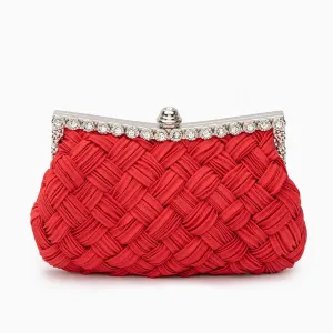 The Maddy | Braided Rhinestone Clutch Bag