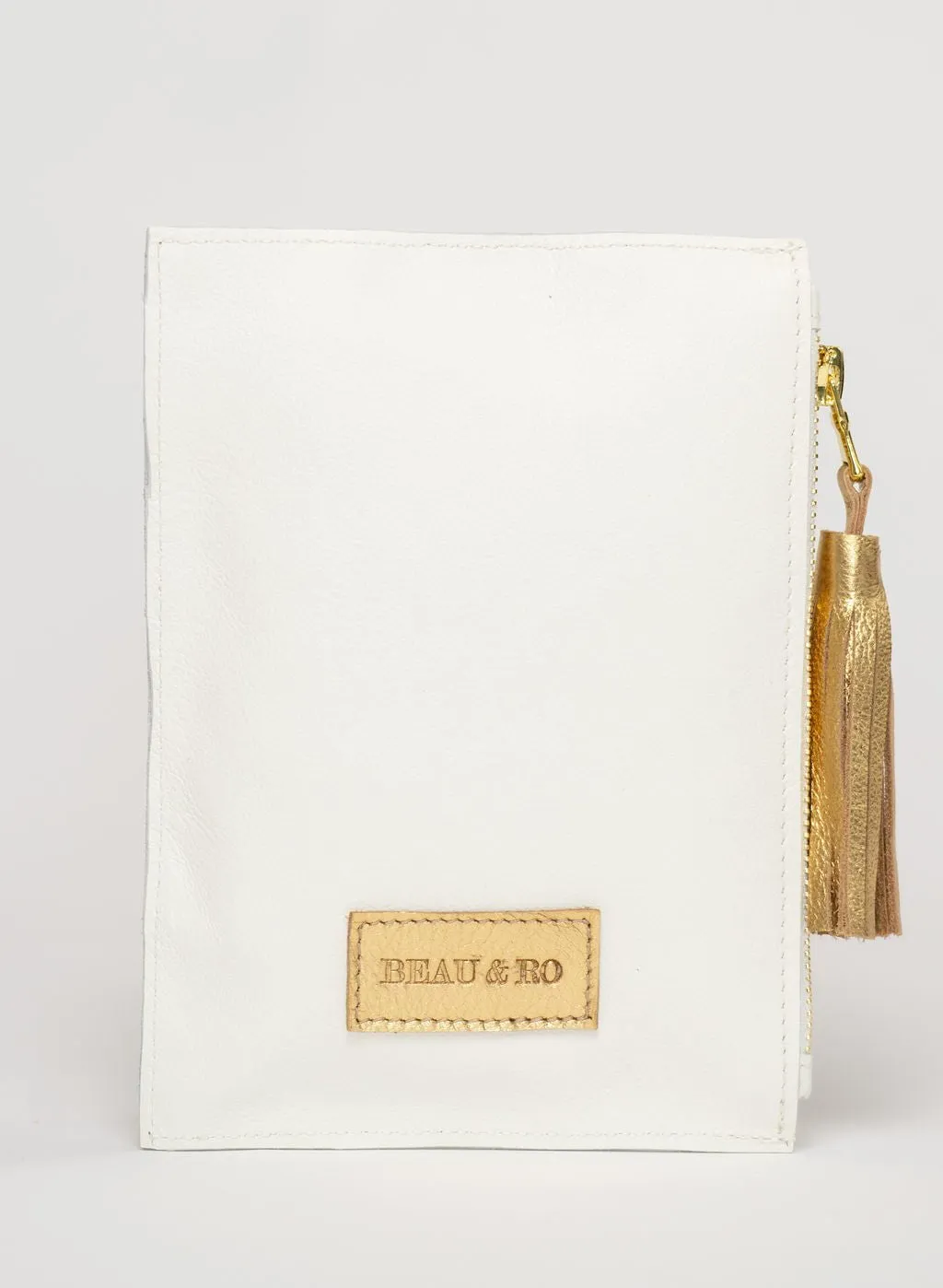 The Metal Ring Wristlet | White