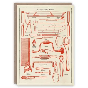 The Pattern Book - Woodworker’s Tools greeting card