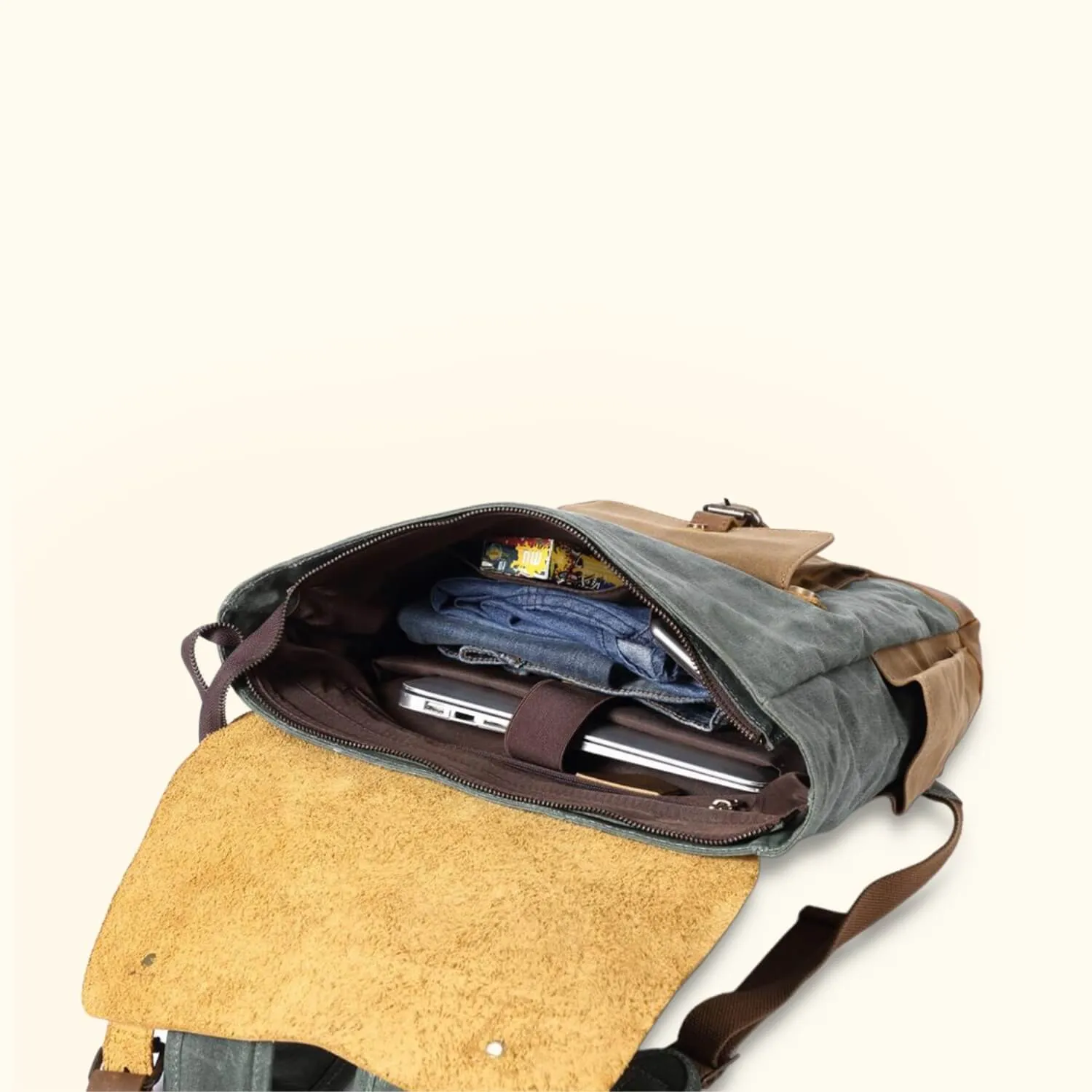 The Timber Trek - Canvas Laptop Backpack