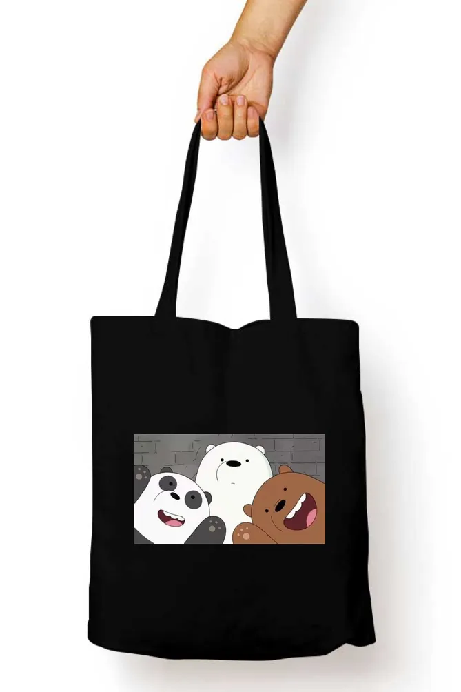 Three Bears Trio Anime Tote Bag