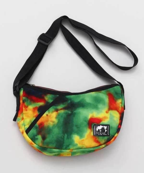 Tie Dye Pattern Round Shoulder Bag