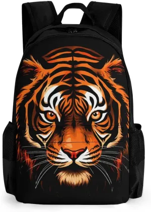 Tiger Laptop Backpacks 16 Inch Travel Shoulder Bag Multipurpose Casual Hiking Daypack
