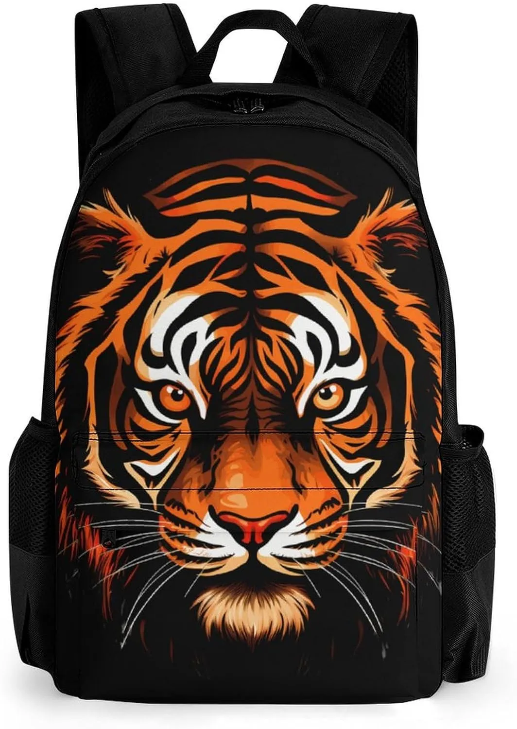 Tiger Laptop Backpacks 16 Inch Travel Shoulder Bag Multipurpose Casual Hiking Daypack