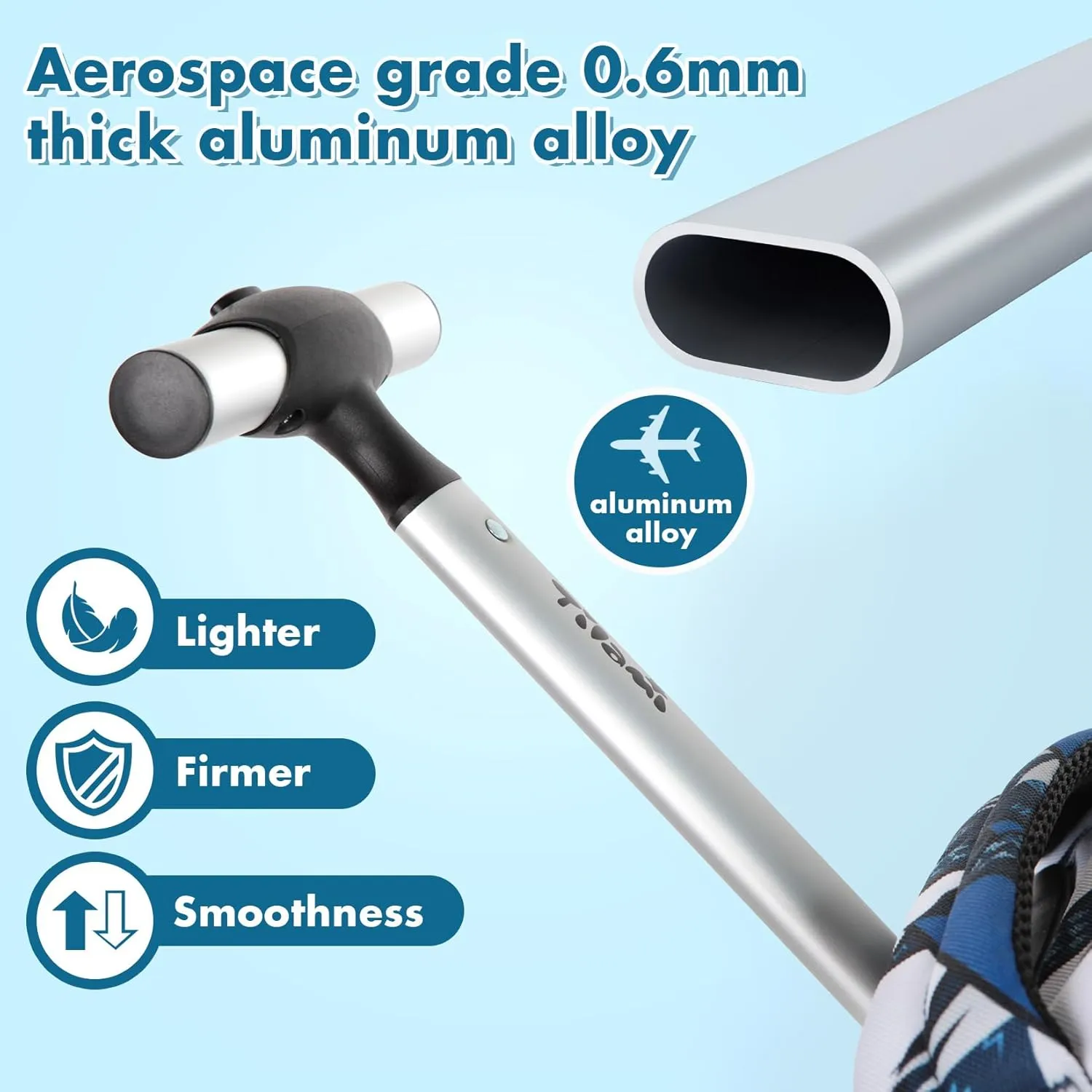 Tilami Rolling Backpack for Kids 18 Inch Wheeled Bookbag for Boys & Girls for School & Travel,Arts Blue