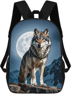 Timberwolves Business Laptop Backpack for Women Men 17 Inch Carry on Backpack Waterproof Black Bookbag Fashion Lightweight Backpacks for Travel Hiking Camping Casual Daypack Backpacks