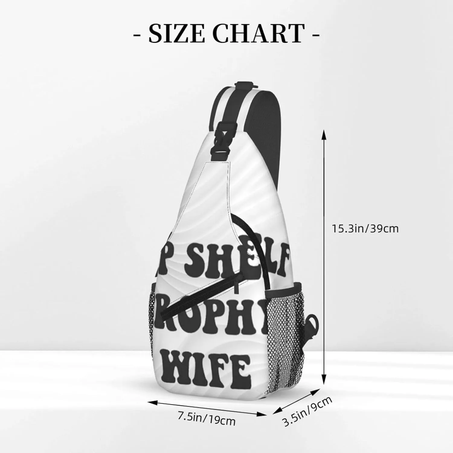 Top Shelf Trophys Wife Small Crossbody Backpack Sling Bag For Men Women Mini One Shoulder Chest Bags Gym Sport Travel Hiking Daypack
