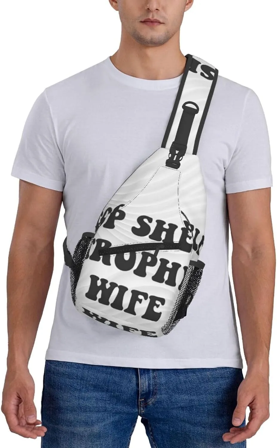 Top Shelf Trophys Wife Small Crossbody Backpack Sling Bag For Men Women Mini One Shoulder Chest Bags Gym Sport Travel Hiking Daypack