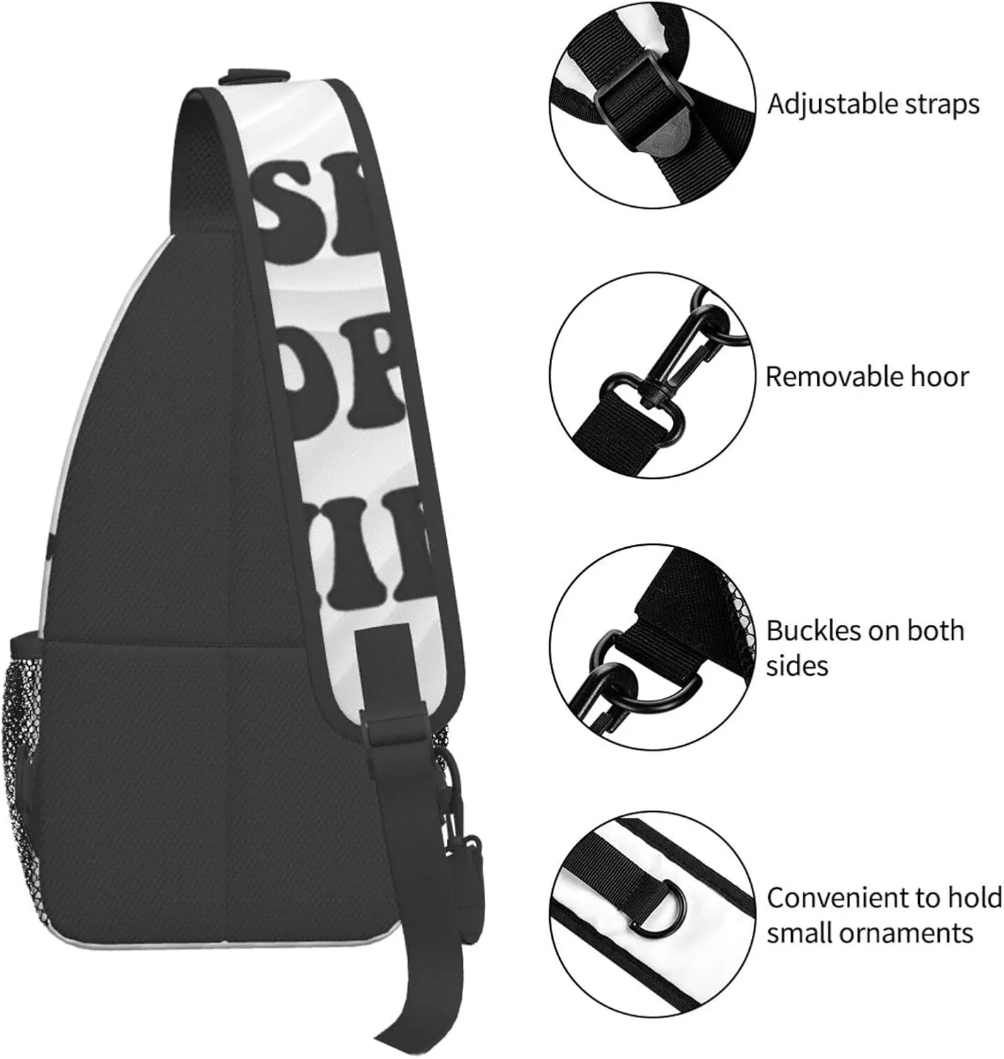 Top Shelf Trophys Wife Small Crossbody Backpack Sling Bag For Men Women Mini One Shoulder Chest Bags Gym Sport Travel Hiking Daypack