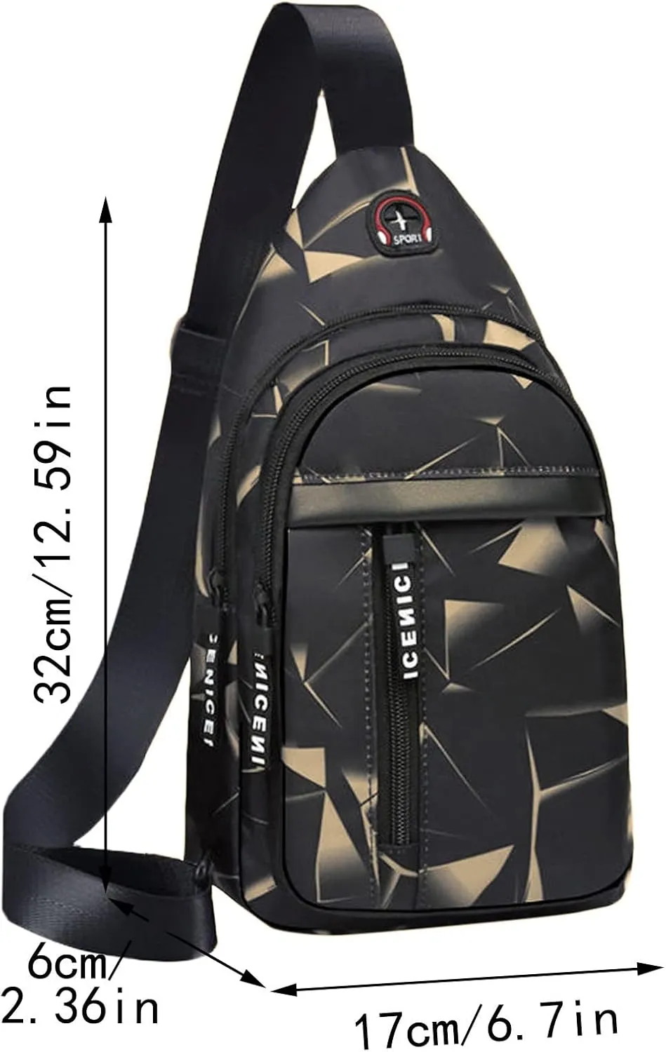 Tote Bag For Women And Men Chest Bag Sling Bag Small Crossbody Pu Leather Satchel Daypack Fashion Shoulder Strap Bags