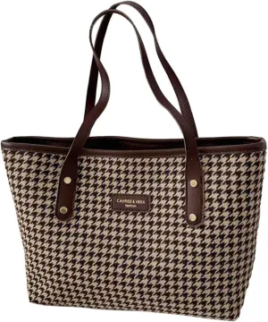 Tote Bag For Women Elegant Leather Solid Color Shoulder Bag Zipper Plus Large Bag Hand Bag For Travel Essential Q