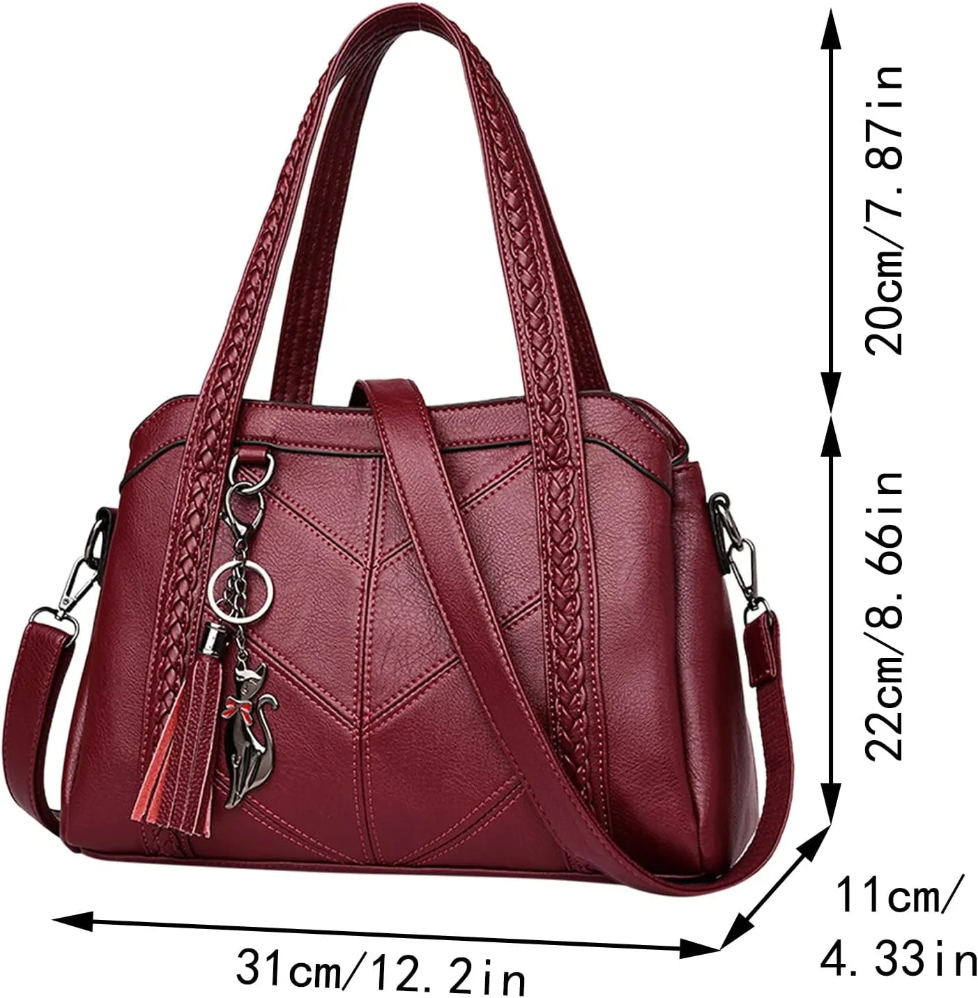 Tote Bag For Women Ladies Large Capacity Hobo Handbag Soft Leather Woman Messenger Bags Luxury Purses Crossbody Handbags Z