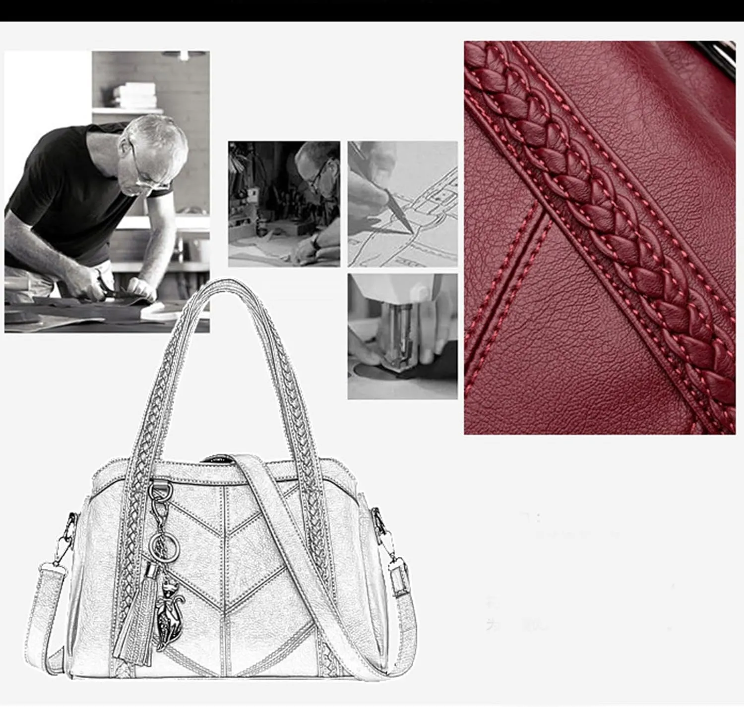 Tote Bag For Women Ladies Large Capacity Hobo Handbag Soft Leather Woman Messenger Bags Luxury Purses Crossbody Handbags Z