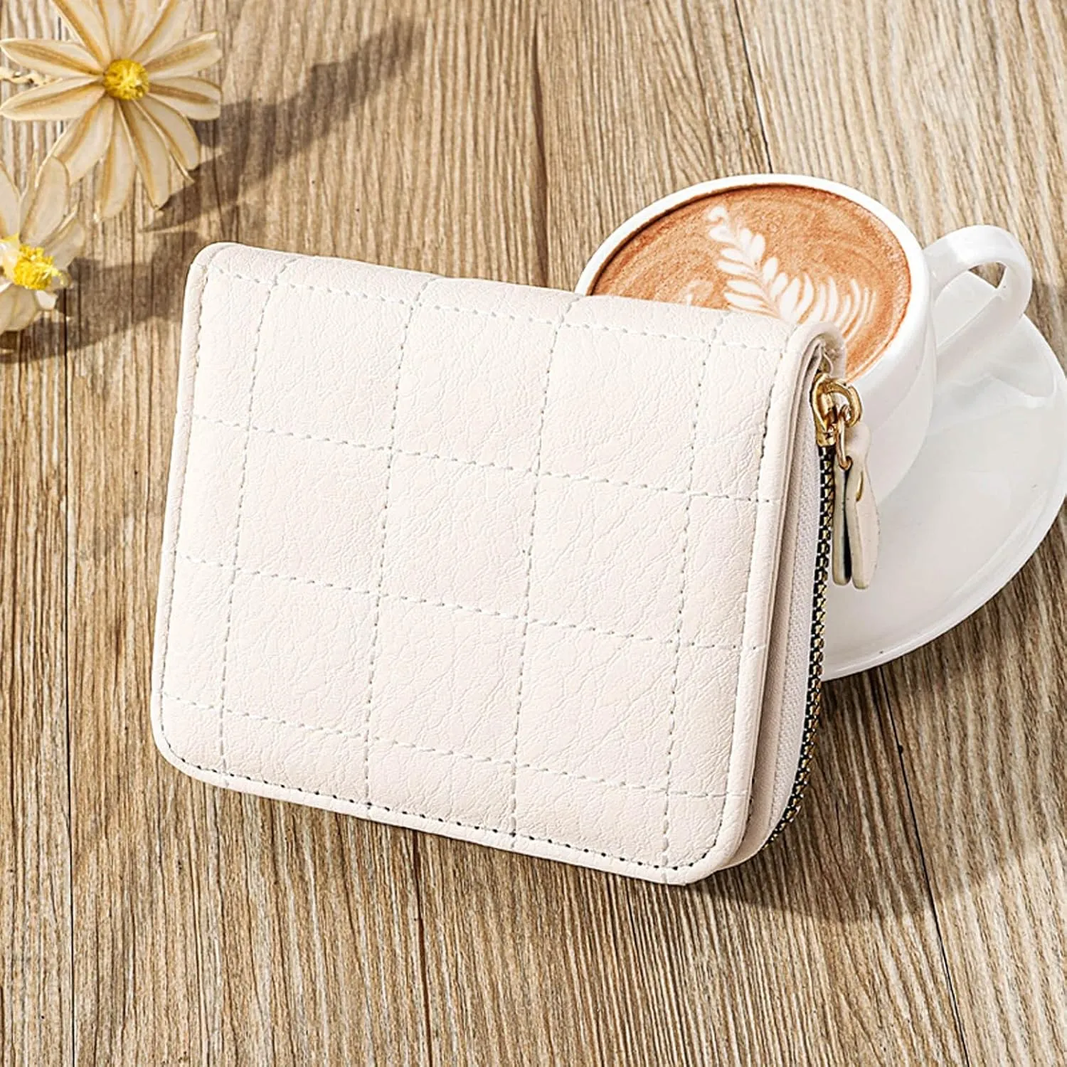 Tote Bag For Women Ladies Zip Purse Card Slot Wallet Leather Mini Small Card Purses Wallets For Shopping Travel Essential D