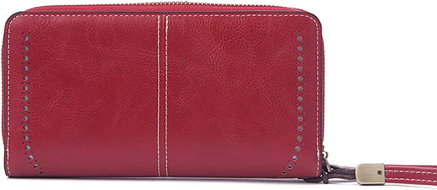 Tote Bag For Women Ladies Zip Purse Card Slot Wallet Leather Mini Small Card Purses Wallets For Shopping Travel Essential D