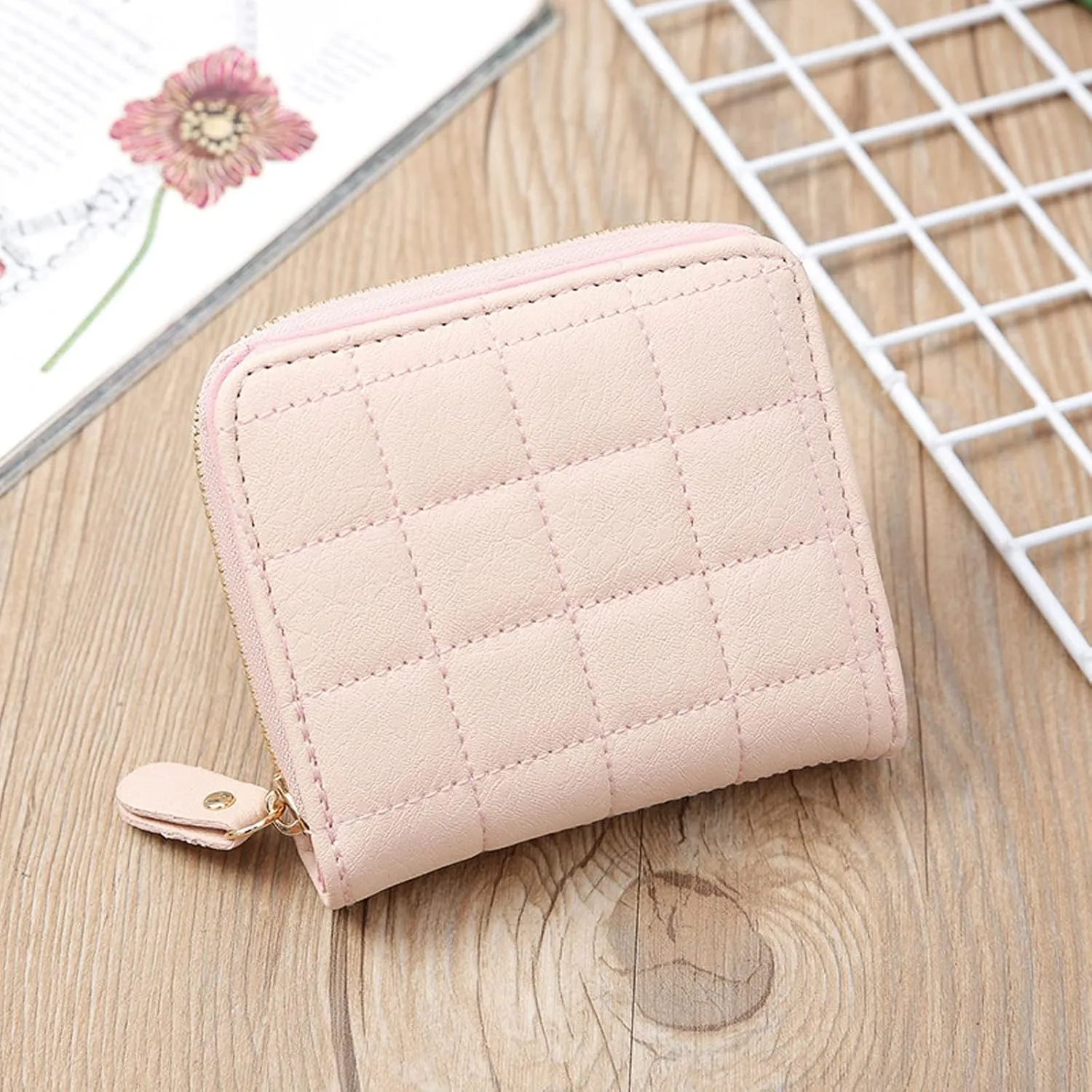 Tote Bag For Women Ladies Zip Purse Card Slot Wallet Leather Mini Small Card Purses Wallets For Shopping Travel Essential D