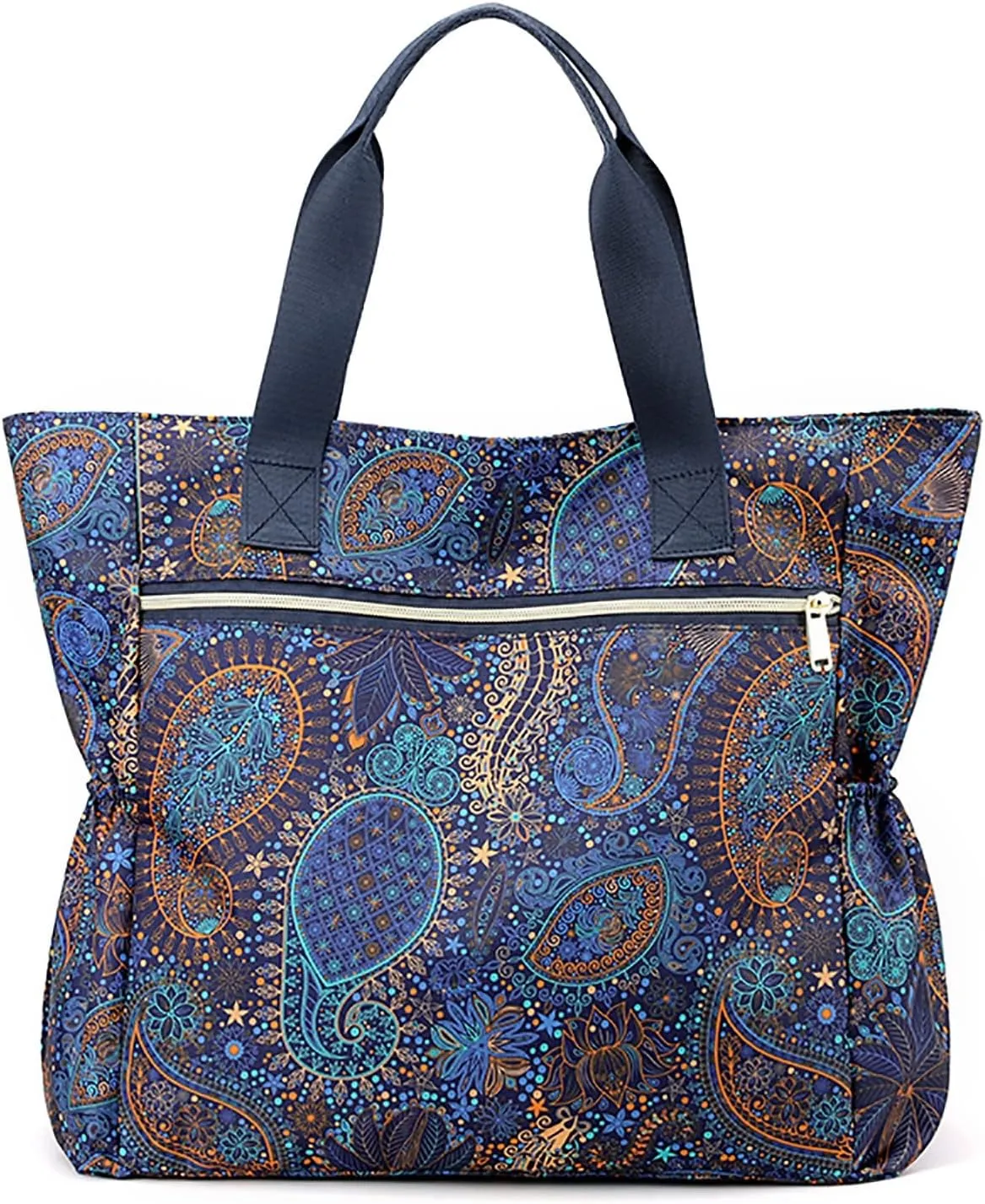 Tote Bag For Women Large Lightweight Nylon Shoulder Handbags And Travel Work Purse Storage Tote Messenger Bags