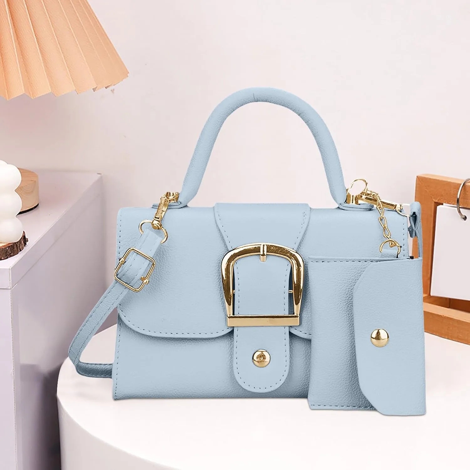 Tote Shoulder Bag Color Small Square Bag Simple Retro Handbag Trendsetter Stylish Child Body Single Shoulder For Women