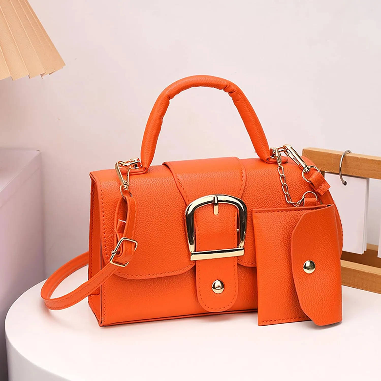Tote Shoulder Bag Color Small Square Bag Simple Retro Handbag Trendsetter Stylish Child Body Single Shoulder For Women
