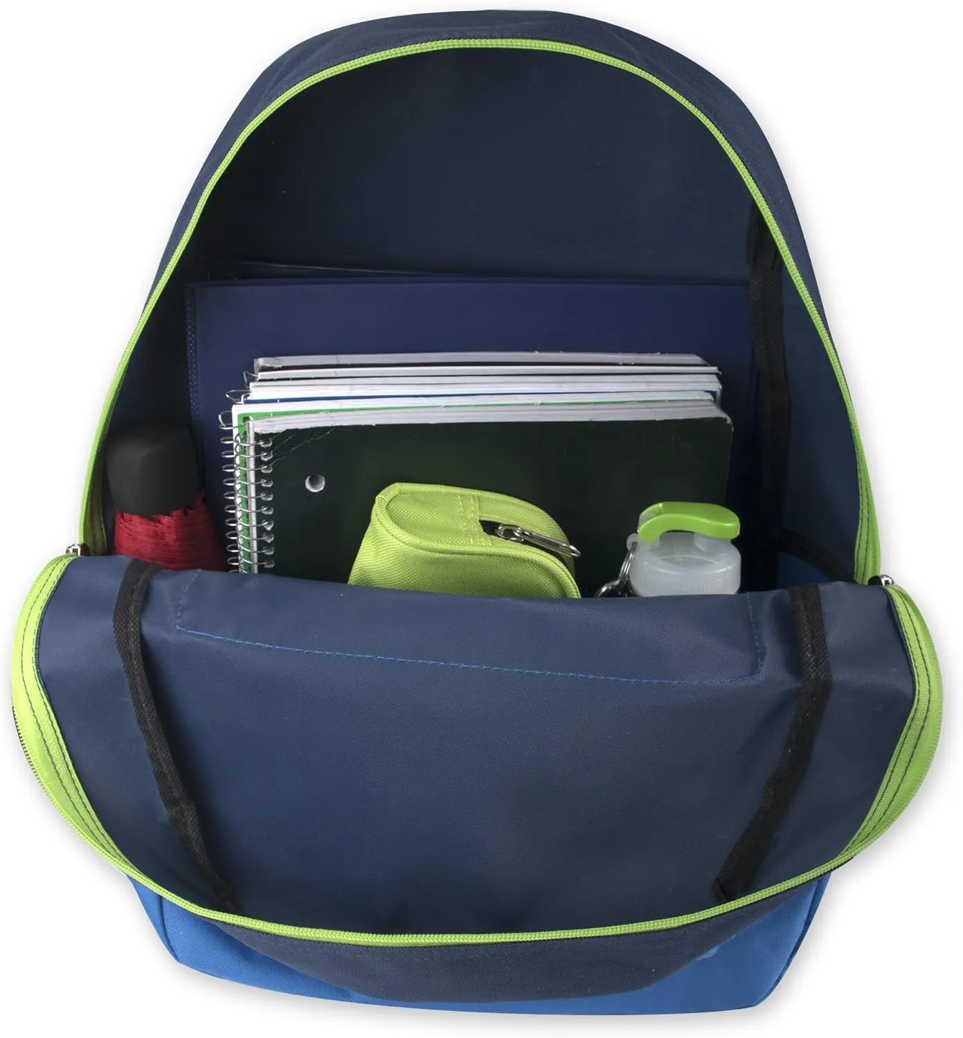 Trail maker Multi Pocket Multicolor Backpack with Adjustable Padded Straps