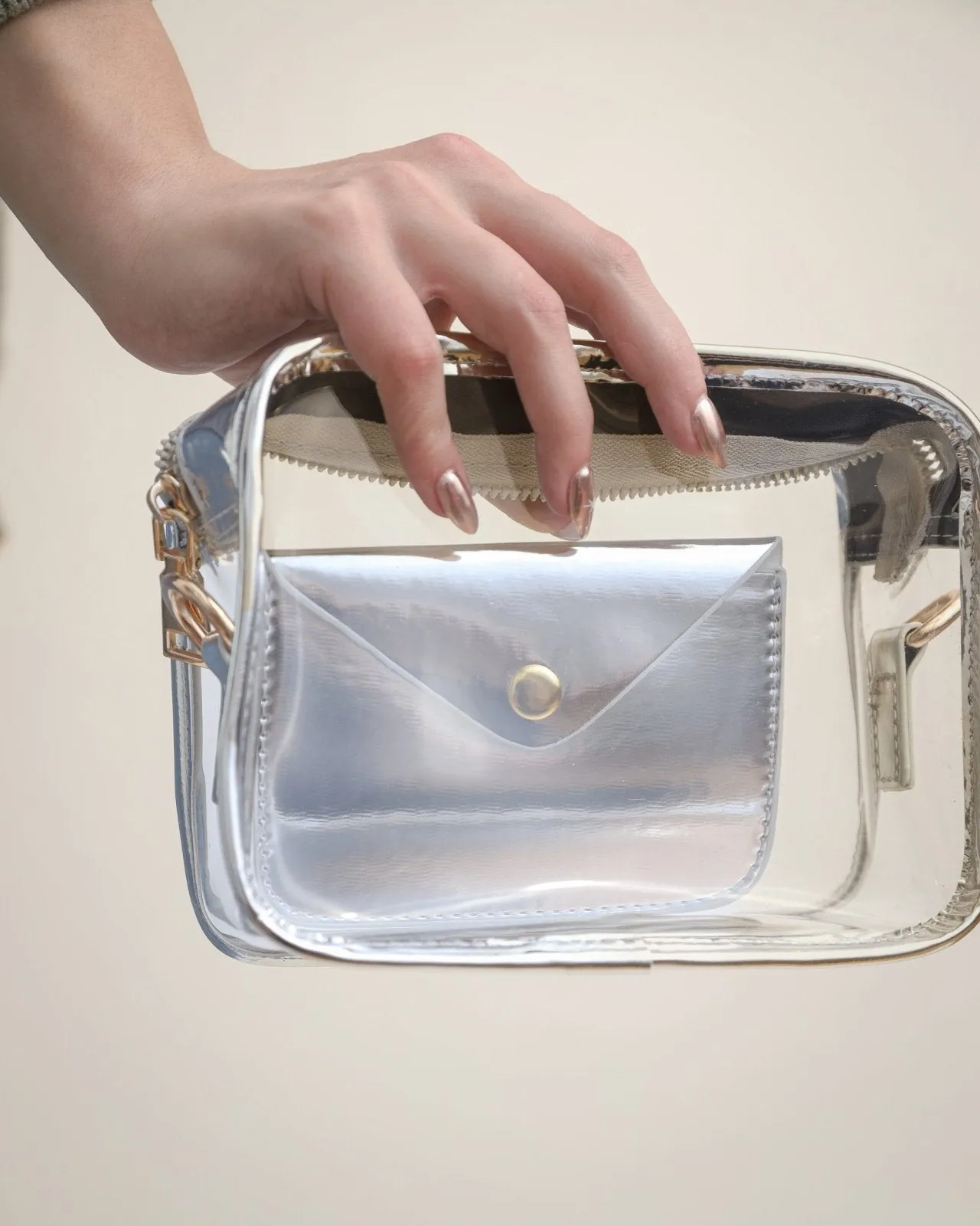 Transparent Rectangular Clear Purse For Concerts