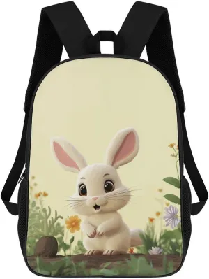 Travel Backpack for Men Women Carry On Backpack 17 In Laptop Backpack Cute Bunny Backpack for Work Hiking
