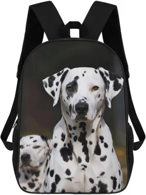 Travel Backpack for Men Women Carry On Backpack 17 In Laptop Backpack Dalmatian Dog Backpack for Work Hiking