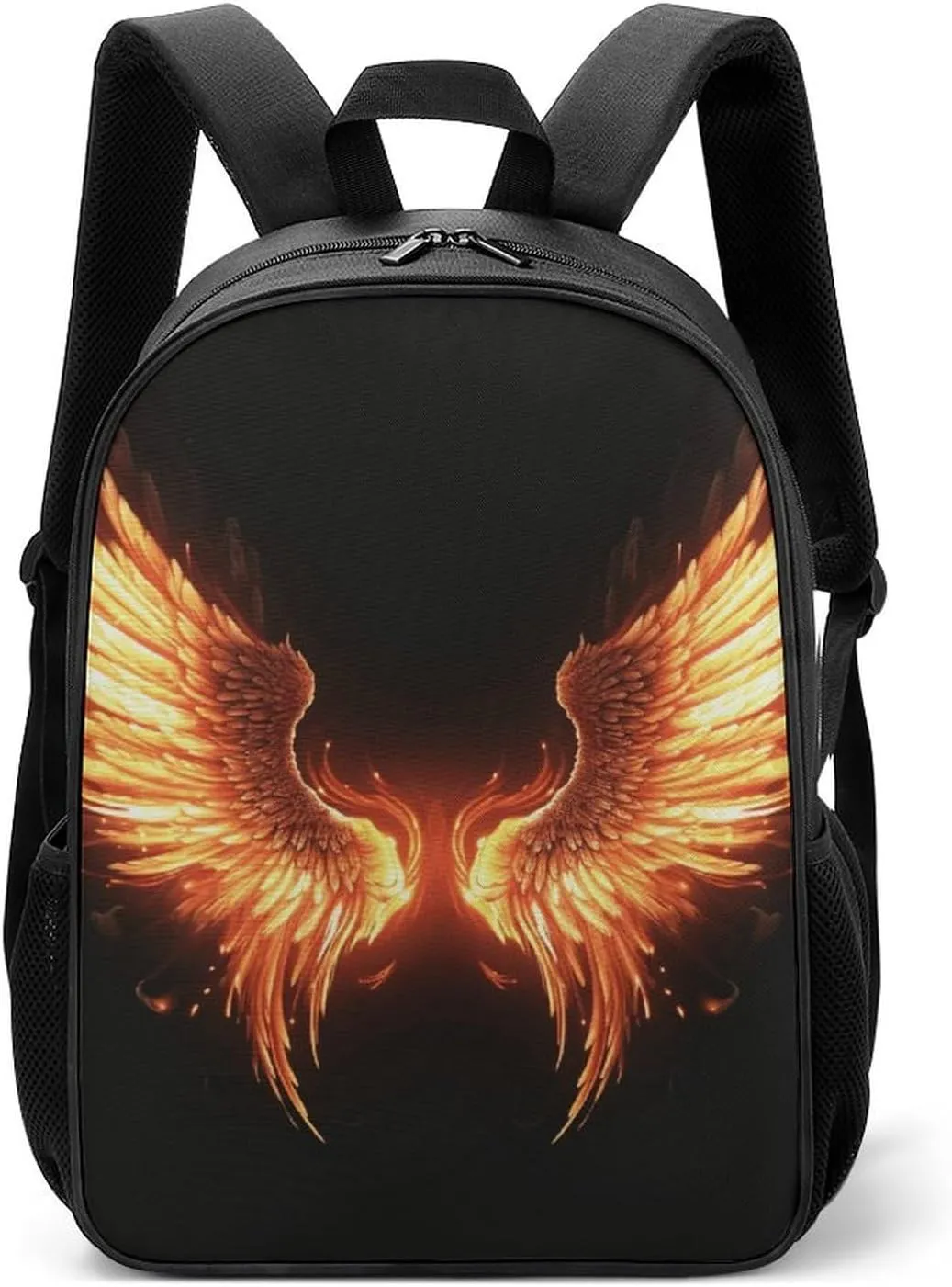 Travel Backpack for Men Women Carry On Backpack 17 In Laptop Backpack Fire Angle Wings Backpack for Work Hiking
