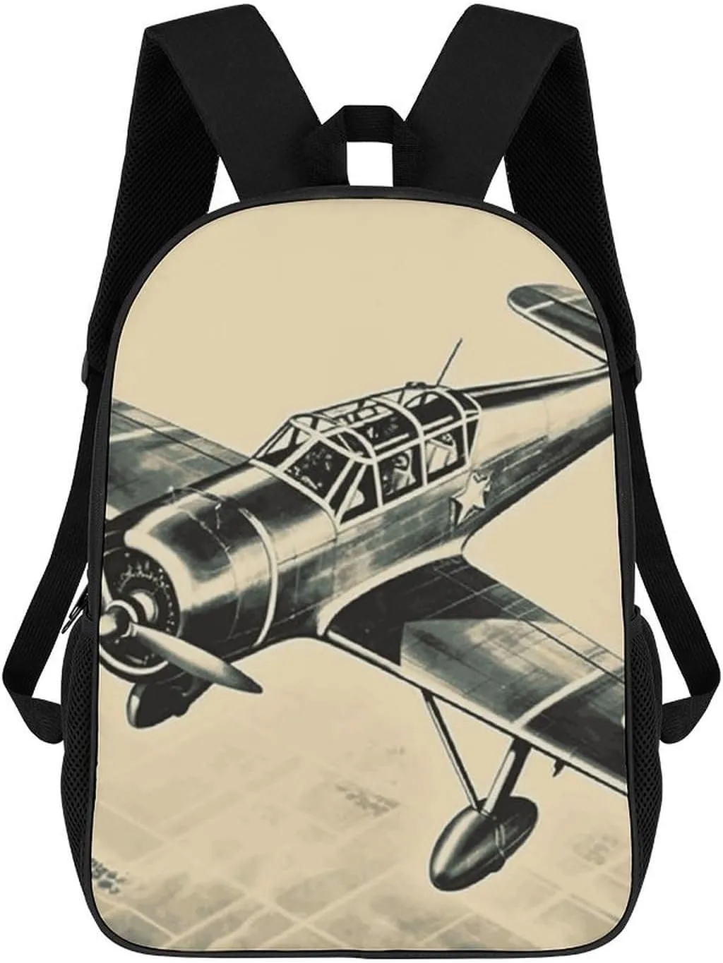 Travel Backpack for Men Women Carry On Backpack 17 In Laptop Backpack Retro Airplane Backpack for Work Hiking