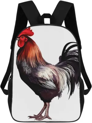 Travel Backpack for Men Women Carry On Backpack 17 In Laptop Backpack Rooster Backpack for Work Hiking